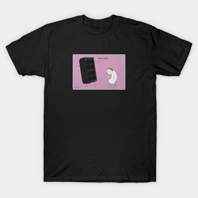 Heavy 8x10 Bass Amp Cabinet - Carry Me!` - Ampeg - T-Shirt | TeePublic